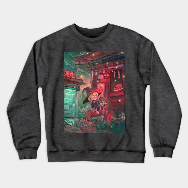 Magic forest Crewneck Sweatshirt by carlesdalmau